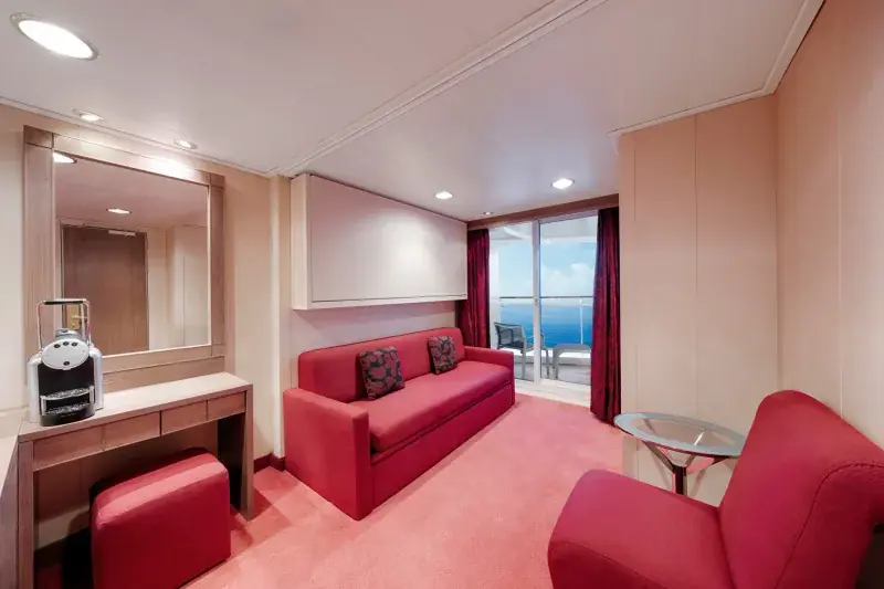 MSC Magnifica Aurea junior suit (SR1), oturma alanı