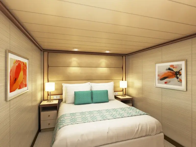 Sky ve Enchanted Princess'te iç kabin; görselleştirme