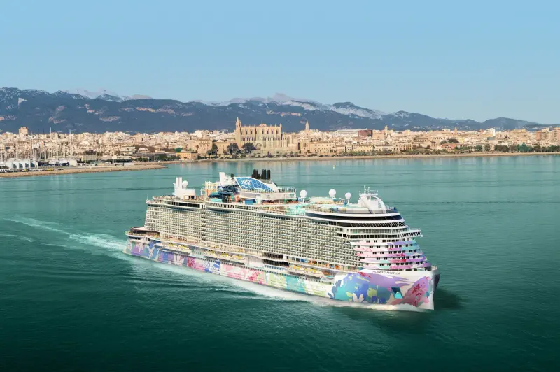 Norwegian Bella Palma de Mallorca açıklarında (görselleştirme)