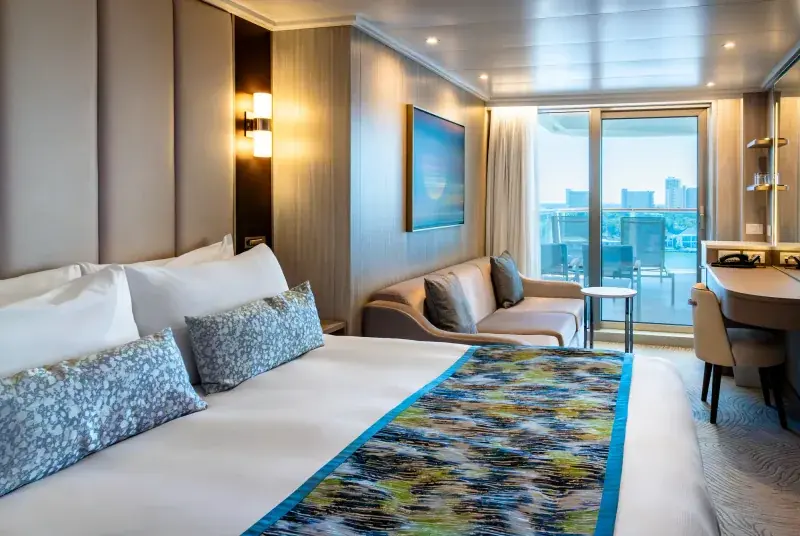 Sun Princess'te Premium Deluxe balkonlu kabin