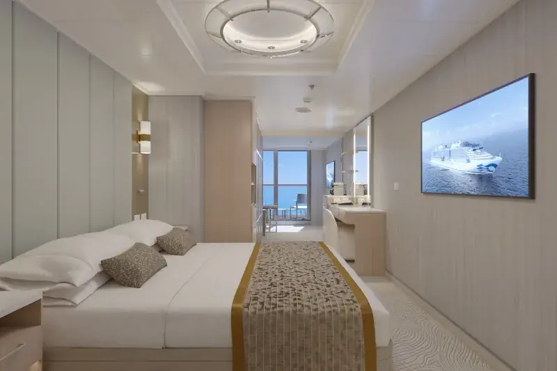Sun Princess'te mini suit; görselleştirme