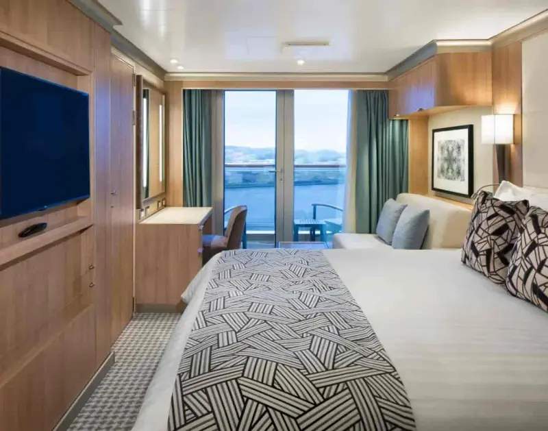Koningsdam ve Rotterdam'da balkonlu kabin