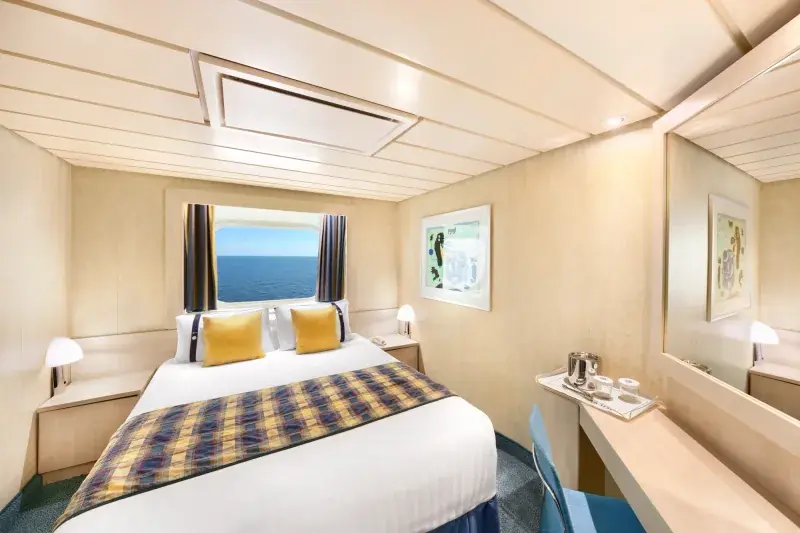 MSC Armonia dış kabin, deniz manzaralı pencere