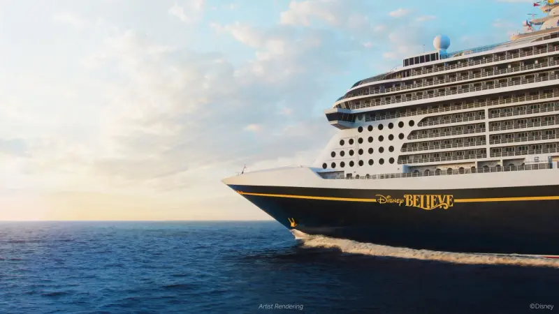 Disney Believe pruvası açık denizde (görselleştirme)
