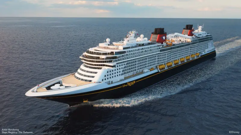 Disney Treasure açık denizde (görselleştirme)