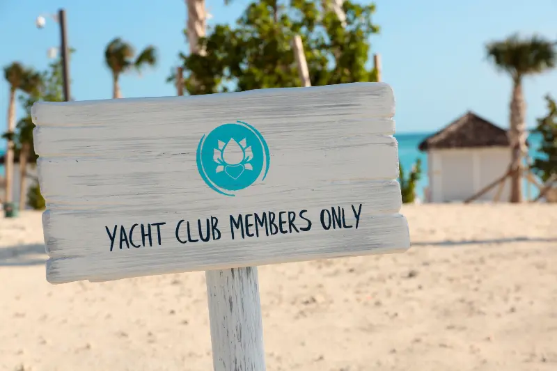 Ocean Cay Yacht Club Members Only Area
