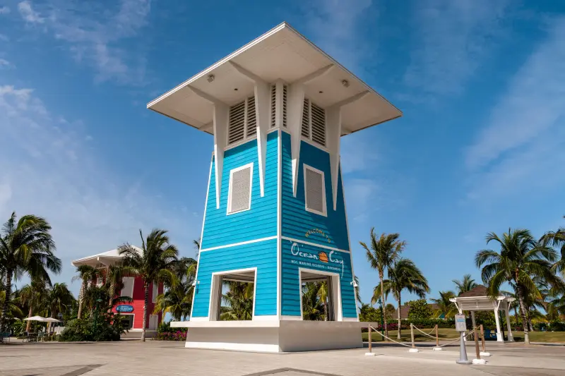 Ocean Cay giriş kulesi