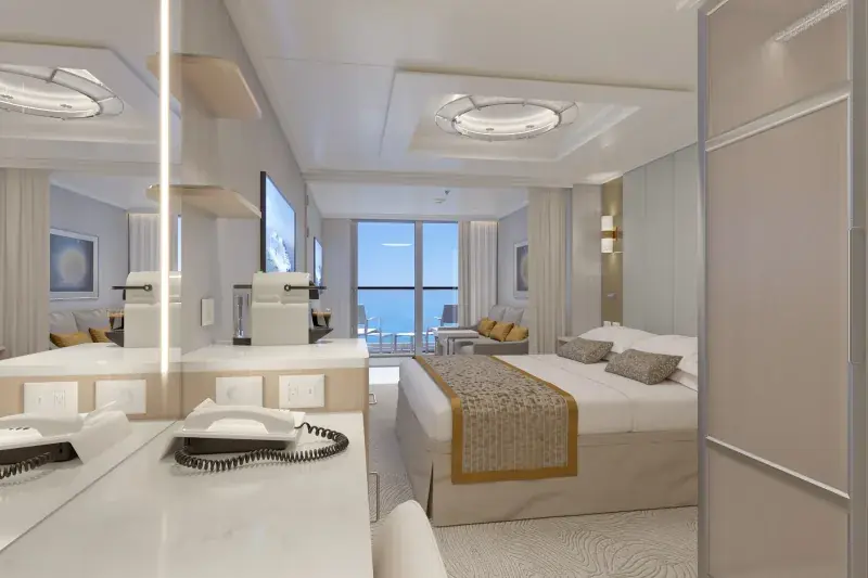 Sun Princess'te Signature Suite; görselleştirme