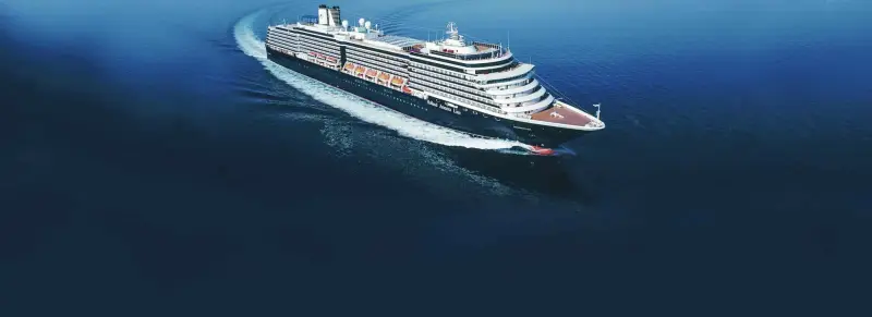 Noordam açık denizde seyir hâlinde