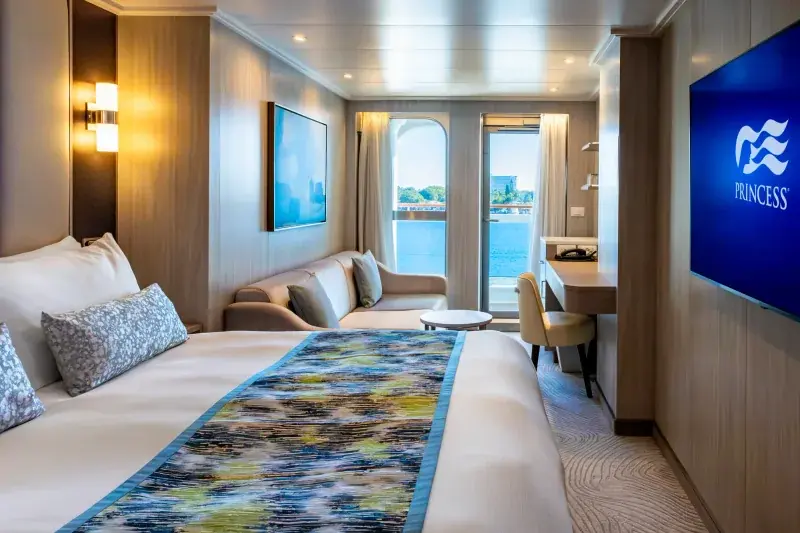 Sun Princess'te Cove balkonlu kabin
